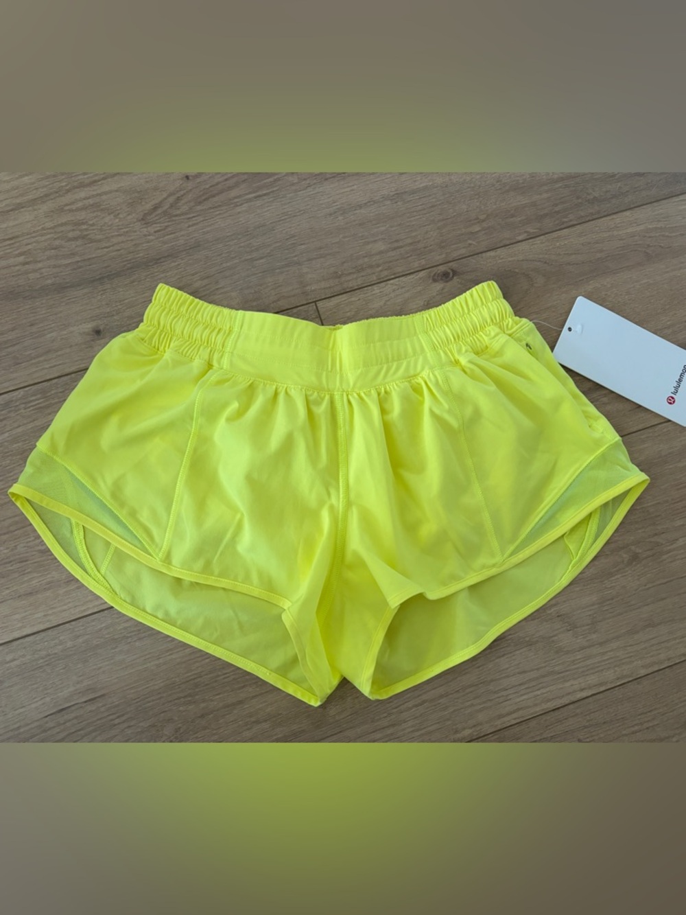 Women's Lululemon Neon Yellow Hotty Hot Shorts